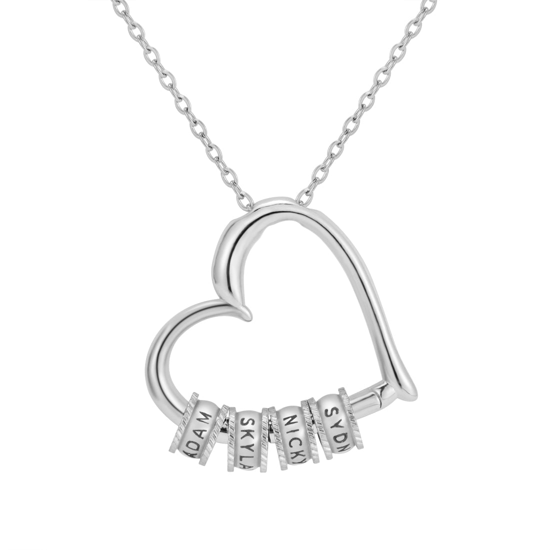 Heart of Our Family - Personalized Necklace with A Dozen Roses Box